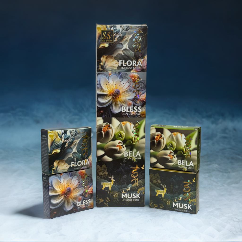 Itra Incense Cone (4in1) | BLESS, FLORA, BELA, MUSK